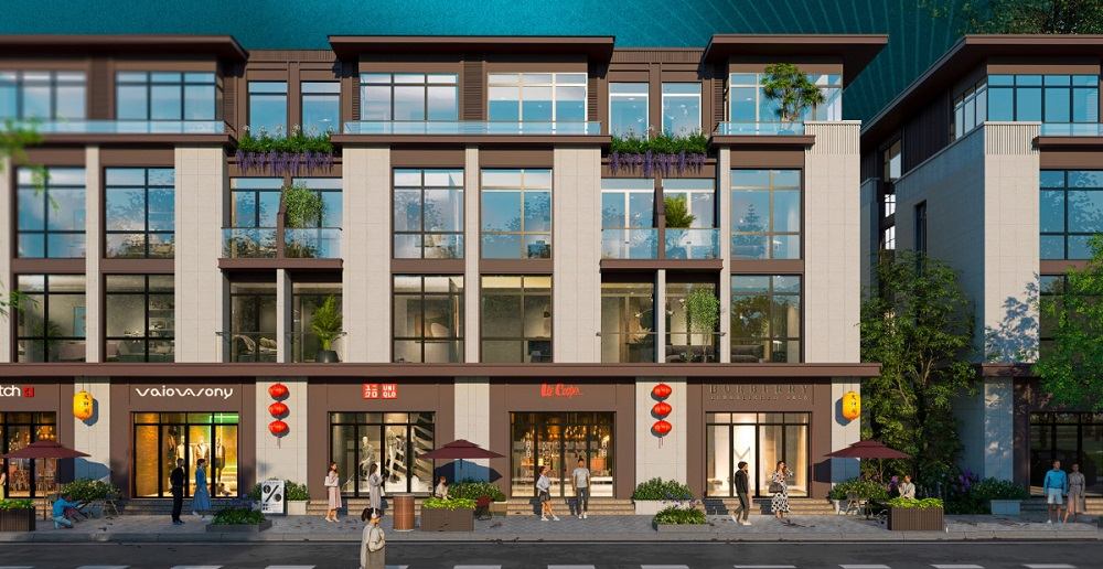 Shophouse Vinhomes Pearl Bay có diện tích đa dạng từ 63 - 150m2